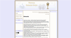 Desktop Screenshot of komunia.swieta.biz