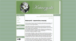 Desktop Screenshot of katarzynki.swieta.biz